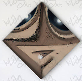 Print of Mixed Media Painting Alien Self Portrait - by KLAS