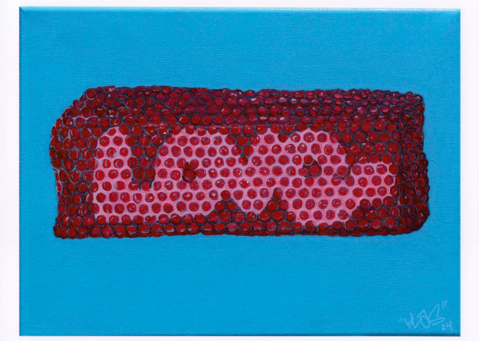 Print of Abstract Acrylic Painting BubbleWrapped Love - by KLAS
