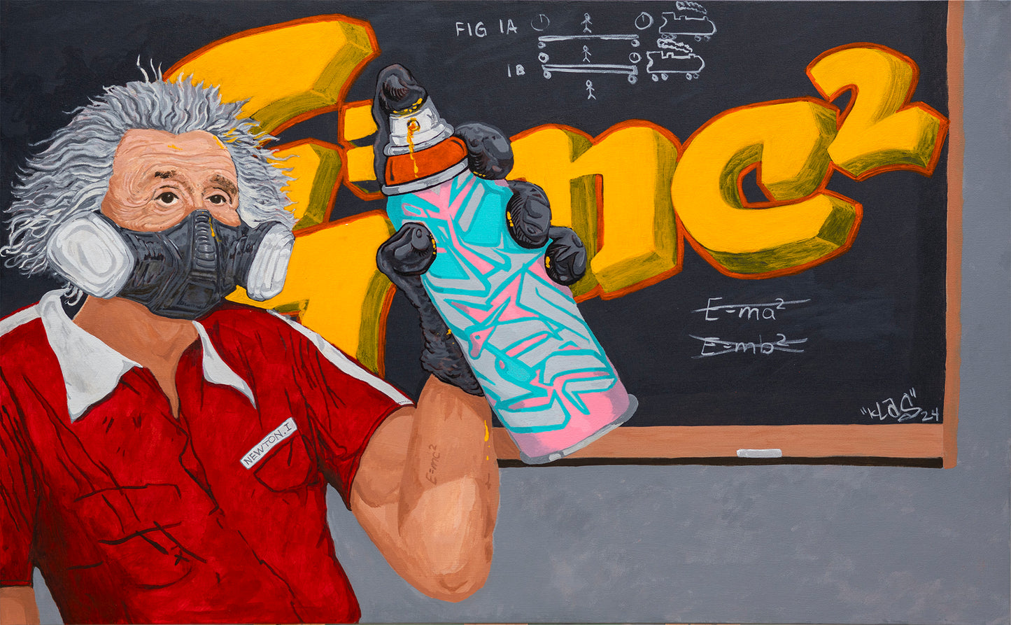 Acrylic Painting - Graffiti is Relative - by KLAS