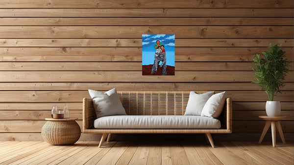 Acrylic Painting - Por la Famila - by Sal Vargas KLAS