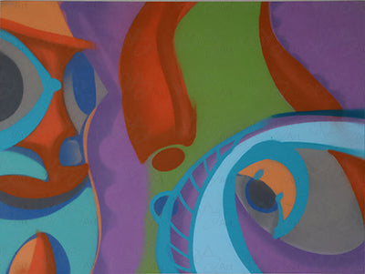 Abstract Painting - Are you looking at me? - by KLAS