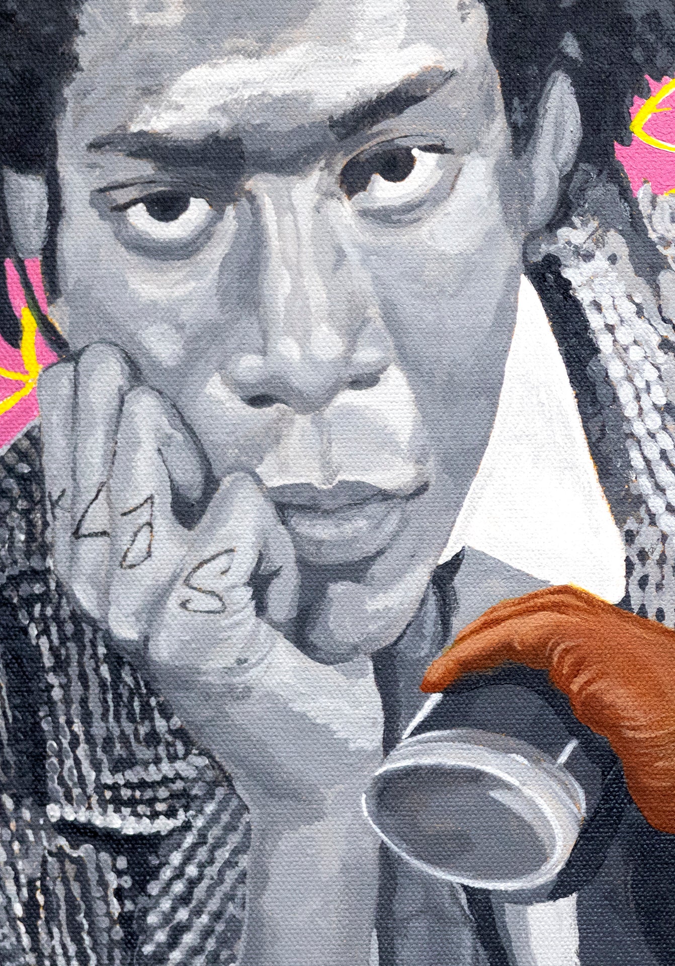 Acrylic Painting - Jean-Michel Basquiat - by Sal Vargas KLAS