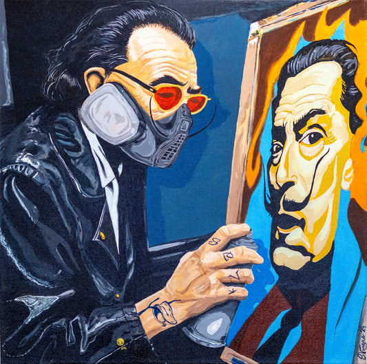 Acrylic Painting - Dali painting Dali - by Sal Vargas KLAS