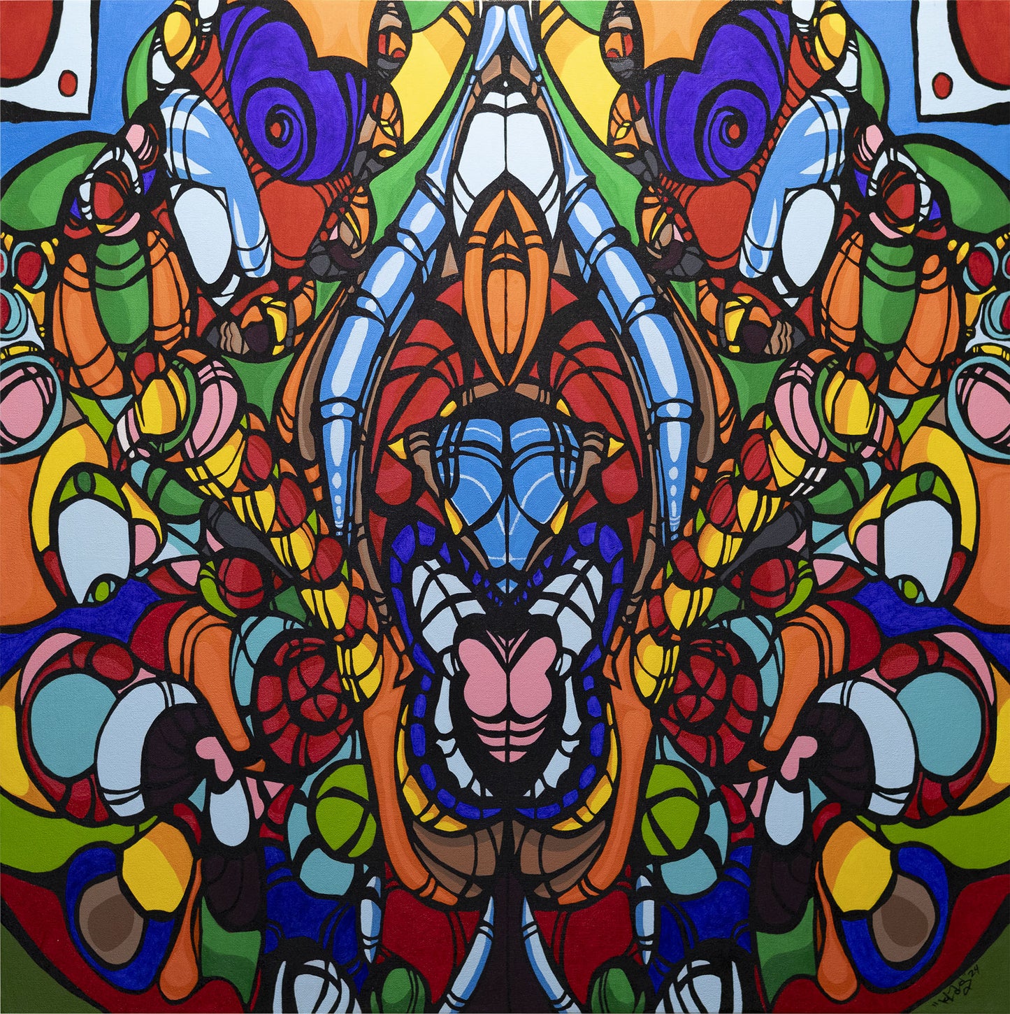 Abstract Acrylic Painting - Metamorphosis by KLAS