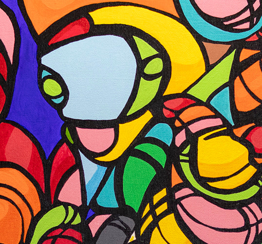 Abstract Acrylic Painting - Paradigm Shift by KLAS