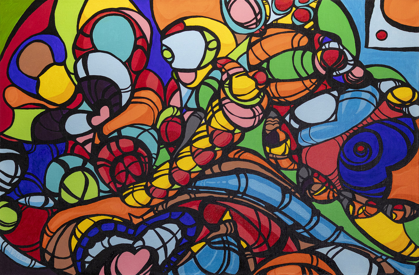 Abstract Acrylic Painting - Paradigm Shift by KLAS