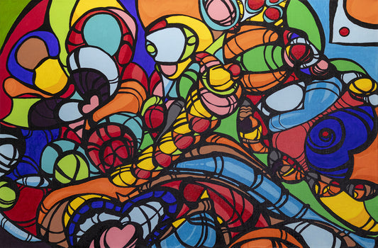 Abstract Acrylic Painting - Paradigm Shift by KLAS