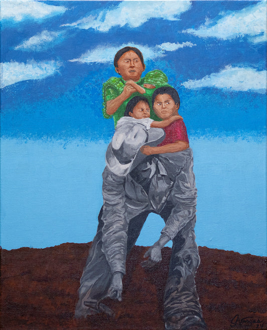 Acrylic Painting - Por la Famila - by Sal Vargas KLAS