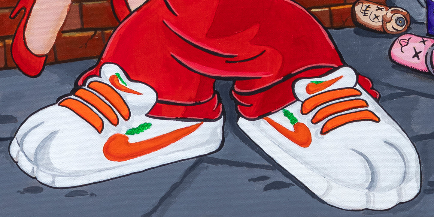 Acrylic Painting - Who's painting Jessica Rabbit? - by Sal Vargas KLAS