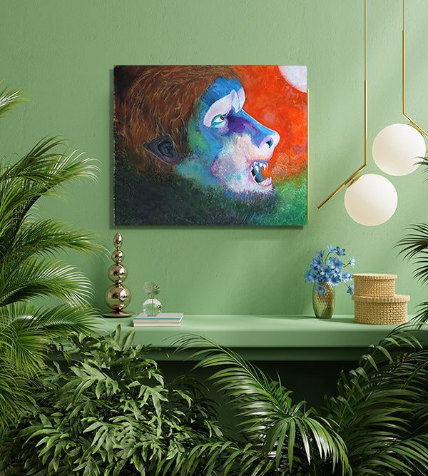 Print of Acrylic Painting - That Kind of Night - by KLAS